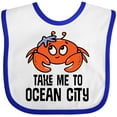 thumbnail image 3 of Inktastic Ocean City Maryland Cute Crab Boys or Girls Baby Bib, 3 of 4