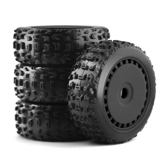 4Pcs 17mm Hex TIRES & Wheels for 1/8 Arrma 6s/3s Typhon,HSP Off-Road Vehicle