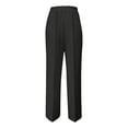 thumbnail image 6 of Inglocry Women's High Waisted Wide Leg Dress Pants Office Business Casual Work Trousers Flowy Work Palazzo Pants 2026 Black L, 6 of 7
