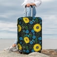 thumbnail image 7 of Gaeub Sunflowers And Blue Flower Print Elastic Luggage Cover with Concealed Zipper Dust-Proof Luggage Cover Protector - 18-32 inch-Small, 7 of 7