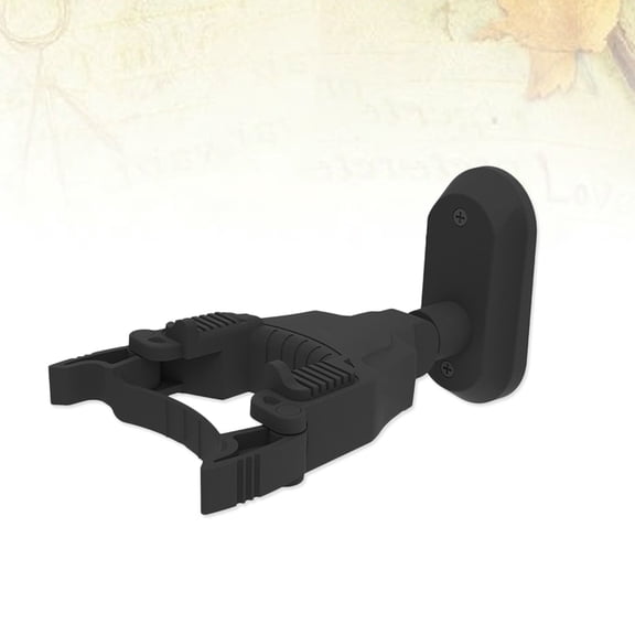NICEXMAS Black Electric Guitar Wall Hangers with Automatic Lock for Secure Instrument Holding