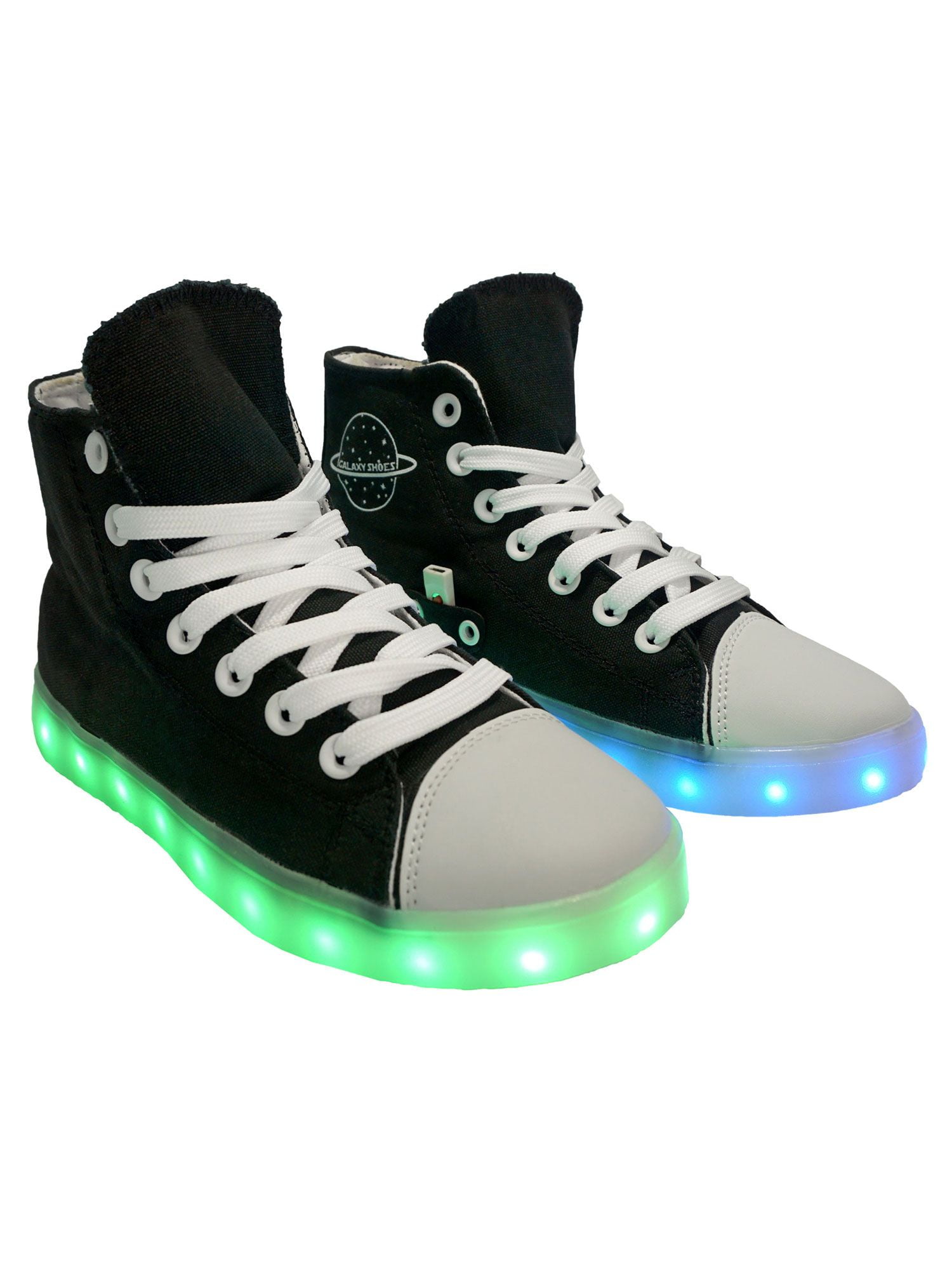 Gedetailleerd Besmettelijk Inheems Family Smiles LED Light Up Sneakers Hightop Women Black Shoes US 6.5 / EU  37 - Walmart.com