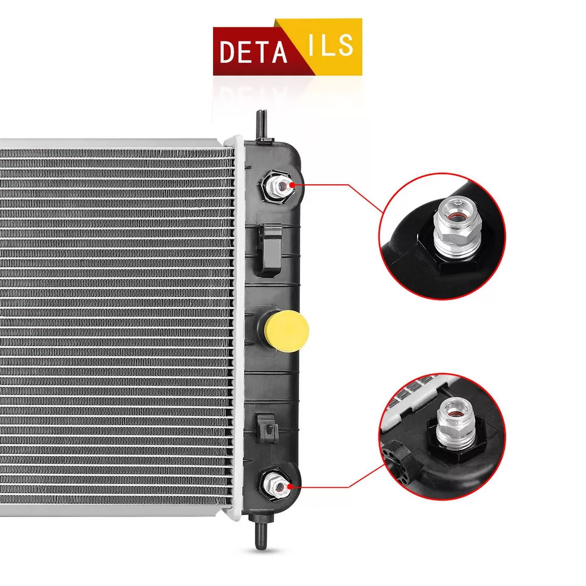 RVNI Radiator For 2004-2010 Chevrolet Chevy Malibu Pontiac G6 Saturn Aura V6 3.5L 3.9L Aluminum