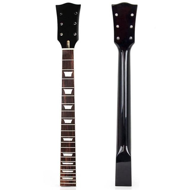 facefd Guitar Neck Widely Applicable Guitars Part Inlay Well-constructed Replacement Gear Beautiful Black Finish Musical Instrument