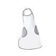 thumbnail image 3 of Delantal de chef, delantal de cocina con bolsillos para secarse las manos, delantal ligero de jardinería Blanco, 3 of 9