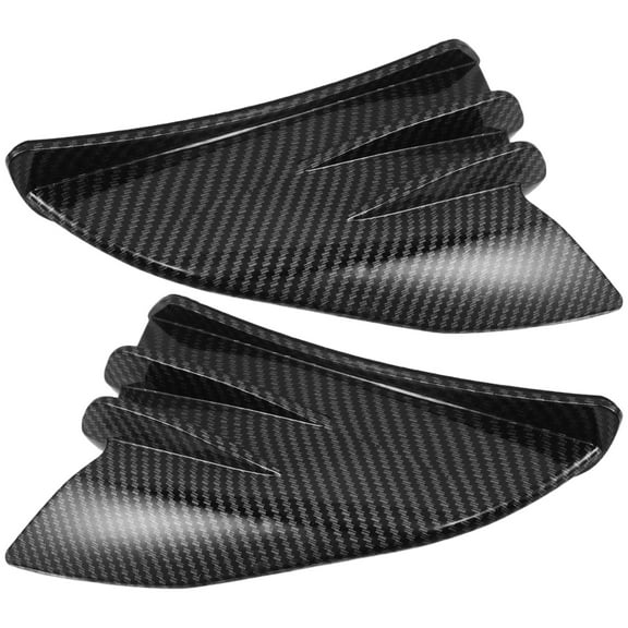 2pcs Universal Motorcycle Side Wind Fin Fairing Wings For Body Decoration Rear Bumper Lip Anti-Collision Protector