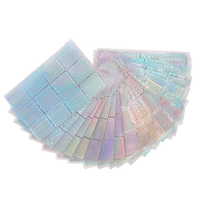 Hollow Nail Art Sticker,24pcs DIY Colorful Hollow Colorful Nail Art Sticker Nail Art Sticker Leading Edge Technology