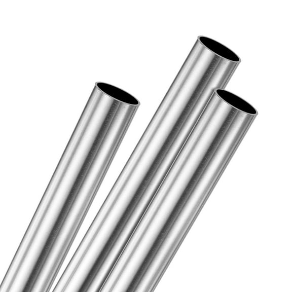 Uxcell 3Pack 304 Stainless Steel Tube, 13mm OD 0.5mm Wall Thick 300mm L Straight Tubing