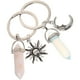 thumbnail image 1 of BRIGHTFUFU 2pcs Exquisitos Llaveros Llaveros Llaveros de Metal Llaveros en forma de Sol y Luna, 1 of 8