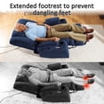 thumbnail image 3 of MCombo Oversized Triple Motor Power Lift Recliner with Adjustable Headrest for Big Tall Elderly, Fabric(Navy Blue, Large-Wide), 3 of 10