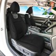 thumbnail image 3 of For Hyundai Tucson 2022-2024 FH Group PU Leather Custom Fit Car Seat Covers - Black Front Seats, 3 of 5