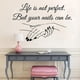 thumbnail image 3 of Life is Not Perfect But Your Nails Can Be Vinyl Wall Decal Creative Wall Sticker Removable Art Wall Paper, 3 of 3