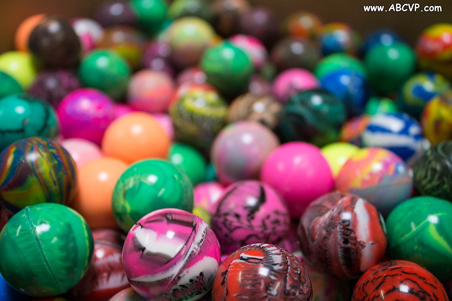 BOUNCY BALLS 27 MM Premium 250 count, Bulk Assorted 27 MM By POOL
