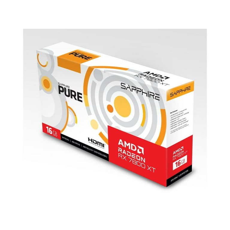 SAPPHIRE PURE Radeon RX 7800 XT 16GB GDDR6 Graphics Card SAPPHIRE PURE Radeon RX 7800 XT 16GB GDDR6 Graphics Card