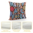 thumbnail image 4 of Nawypu U Life Welcome Cute Happy April Fools Day Decorative Square Throw Pillow Cases Covers Protectors, 4 of 5