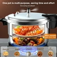 thumbnail image 3 of golytefs Aluminum Alloy Pressure Cooker with Steaming Plate for Induction Cooker (9L), 3 of 9