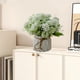 thumbnail image 5 of Arreglo Floral Artificial con Jarrón Pequeño de Cerámica | Bolas de flores de variedad de seda falsa | Decoración de la mesa de boda de la oficina de la fiesta en el hogar | Plantas de plástico, 5 of 6