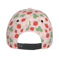thumbnail image 6 of Naloa Original Classic Low Profile Hat Men Women Baseball Cap Dad Hat Adjustable Unconstructed Strawberry And Flowers Print Cap, 6 of 9