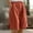 Orange, variant on TAGOLD Women's Summer Athletic Shorts Pants,Casual Plus Size Short Pants for Womens,Women's Half Shorts Pants Summer Elastic Waist Buttons Casual Linen Pockets Pants