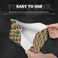 thumbnail image 5 of Lsque Geometric Watermelon Printed Long Tissue Box Cover Holder, Facial Paper Organizer Dispenser,Triangle with Bottom Belt, PVC Leather Decorative Organizer, 5 of 9