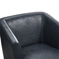 thumbnail image 4 of Simpli Home Longford Leather Tub Chair in Denim Blue, 4 of 6