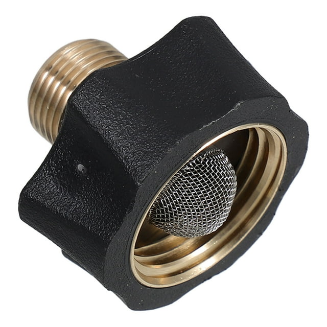 BESTYASH Pressure Washer Water Outlet Fitting Inlet Adapter Black ABS for Garden Hose Connection 1Set