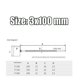 thumbnail image 2 of 100Pcs 3x100mm Nylon Self-Locking Label Tie Cable Loop Sunnimix Etiqueta autoadhesiva de nylon, 2 of 8