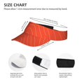 thumbnail image 3 of Fuzoiu Salmon Fish Meat Print Adult Sunscreen Visor Cap,Adjustable Summer Cap for Men Women,Unisex Running Outdoor Beach Hat, 3 of 7