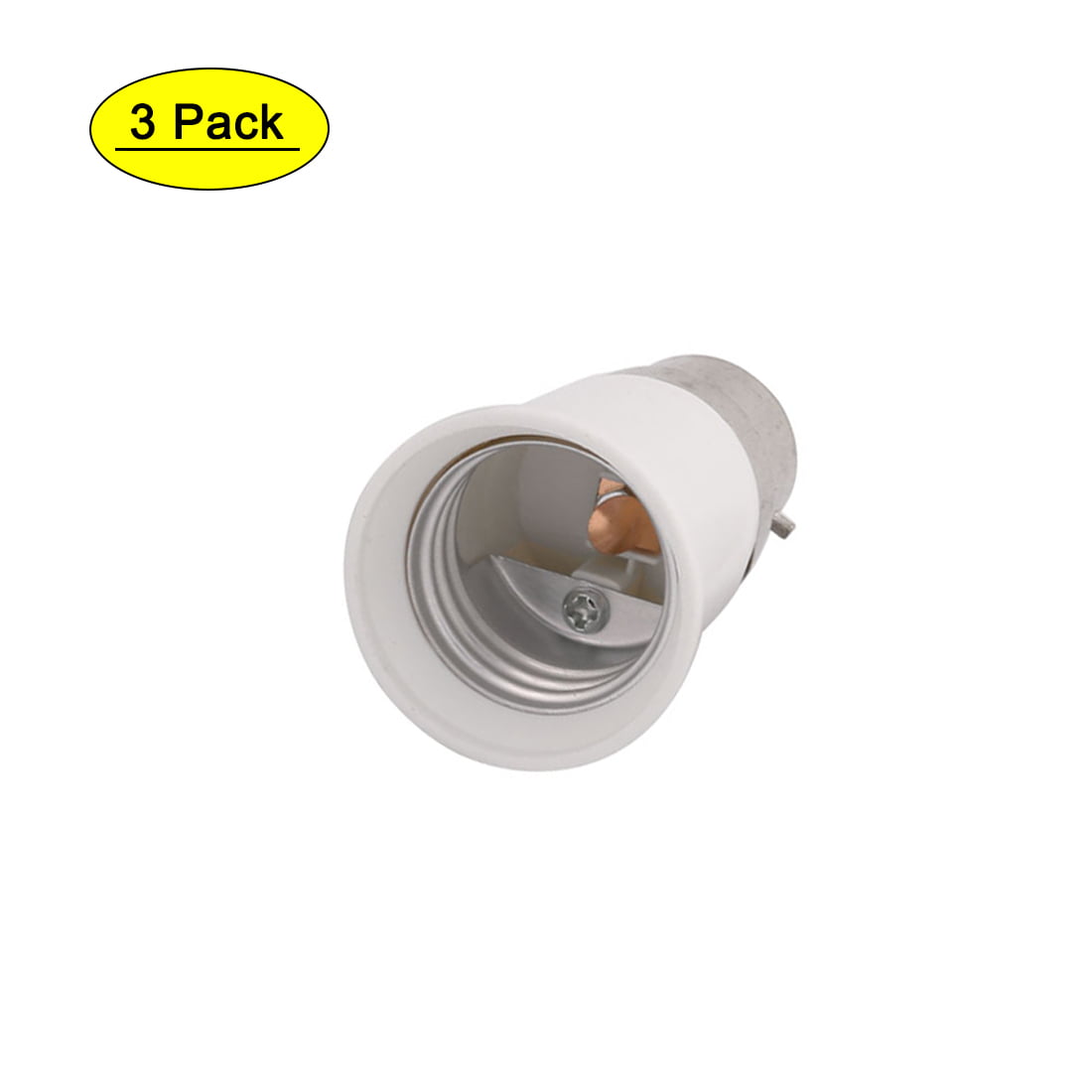 Plastic B22 to E27 Base LED Light Lamp Bulb Socket Adapter sx 