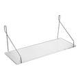 thumbnail image 1 of HINTRMENT Rectangular Wall Mount Shelf for Kitchen Acrylic Display 1Pack, 1 of 8