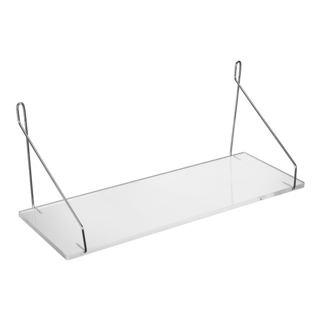 HINTRMENT Rectangular Wall Mount Shelf for Kitchen Acrylic Display 1Pack