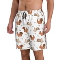 thumbnail image 2 of Naloa Rabbit And Squirrel Men's Beach Shorts, Surfing shorts, Swim trunks, Quick Dry Swim Trunks for Surfing Beach Fun - X-Large, 2 of 9