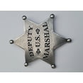 thumbnail image 4 of Antique Silver Finish Western US Deputy Marshal Badge Lapel Pin by MDream, 4 of 5