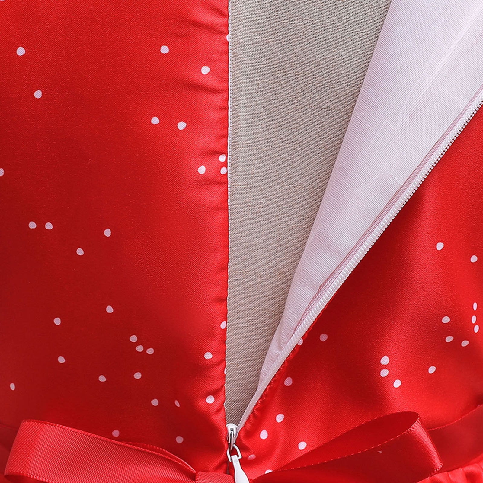 FDDMis Green Satin Dress Red White and Blue Dresses for Girls Boy Baptism Outfit Girls Holiday Outfits Gifts for Age 8-10 Baby Girl Summer Clothes, Red 14-15 Years