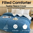 thumbnail image 4 of Shabby Elegance Tufted Boho Comforter, Sherpa Fleece Fuzzy Soft Cozy Comforter, 4 of 9