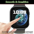 thumbnail image 5 of 2WIN2BUY Hard PC Case with Tempered Glass Screen Protector for Apple Watch 42mm Series 10,Scratch Resistant Bumper Protective Cover for iWatch 42mm Accessories,Black, 5 of 9