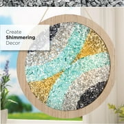 Plaid Fragment Effects Glass Chips, Turquoise, 6 oz