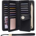 thumbnail image 1 of LAICAIW Women's Wallet Genuine Leather RFID Blocking Large Capacity Trifold Ladies Wallet, 1 of 6