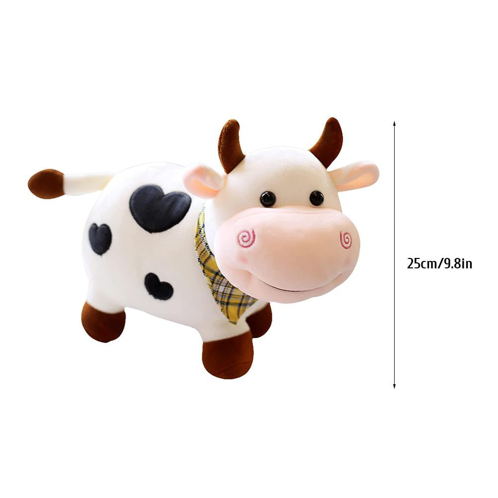 Smile Plush Cow Toy Soft Plush Stuffed Doll Cushion Cute Cartoon Animal  Plush Doll for Kids 