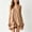 Khaki, variant on QUNYINEY Sleeveless Womens Sun Dresses A Line Mini Black Summer Tank Dress V Neck Casual Ruffle Loose Fit Dresses