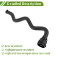 thumbnail image 6 of Unique Bargains No.PCH500923 Radiator Hose for Land Rover Range Rover Sport 4.2L 2006-2009 Good Sealing Black Lower Coolant Water Hose Rubber 1 Pc, 6 of 7