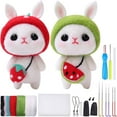 thumbnail image 2 of 2 Set Needle Felting Kit for Beginners Cute Animal Wool Felting Kit with Needle Felting Tool Key Chain Complete Needle Felting Starter Kit, 2 of 8