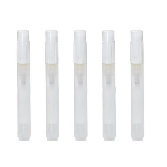 Necvior 5 Pcs Empty Refillable Paint Pen Empty Marker Paint Marker Empty Acrylic Paint Marker Clear Refillable Pen Empty