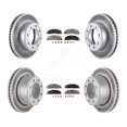thumbnail image 1 of Transit Auto Front Rear Coated Disc Brake Rotors and Semi-Metallic Pads Kit for Car Ram 3500 2500 1500 Dodge KGF-100740, 1 of 11