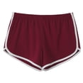thumbnail image 1 of Dnzceghtig Pantalones cortos deportivos para mujeres y niñas, pantalones cortos para correr, gimnasio, playa, entrenamiento informal, Fitness, pantalones cortos - Rojo, 1 of 5