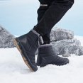 thumbnail image 4 of Winter Snow Ankle Boots Fur Lining Waterproof Outdoor Slip On Booties Sneakers for Women and Men, 4 of 13
