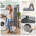 thumbnail image 5 of 39.63Gal Rolling Laundry Hamper with Lid, Large Laundry Basket on Wheels with 2 Removable Bags, for Bedroom Bathroom Dorm Laundry Room, Ideal Gift, 5 of 10