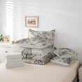 thumbnail image 6 of Homewish Countryside Flower 7-Piece Twin Bedding Sets,Rustic Botanical Floral Bedding Comforter Set,Black Gray Sheet Sets For Girls Teens,Ultra Soft Home Decor Reversible, 6 of 8