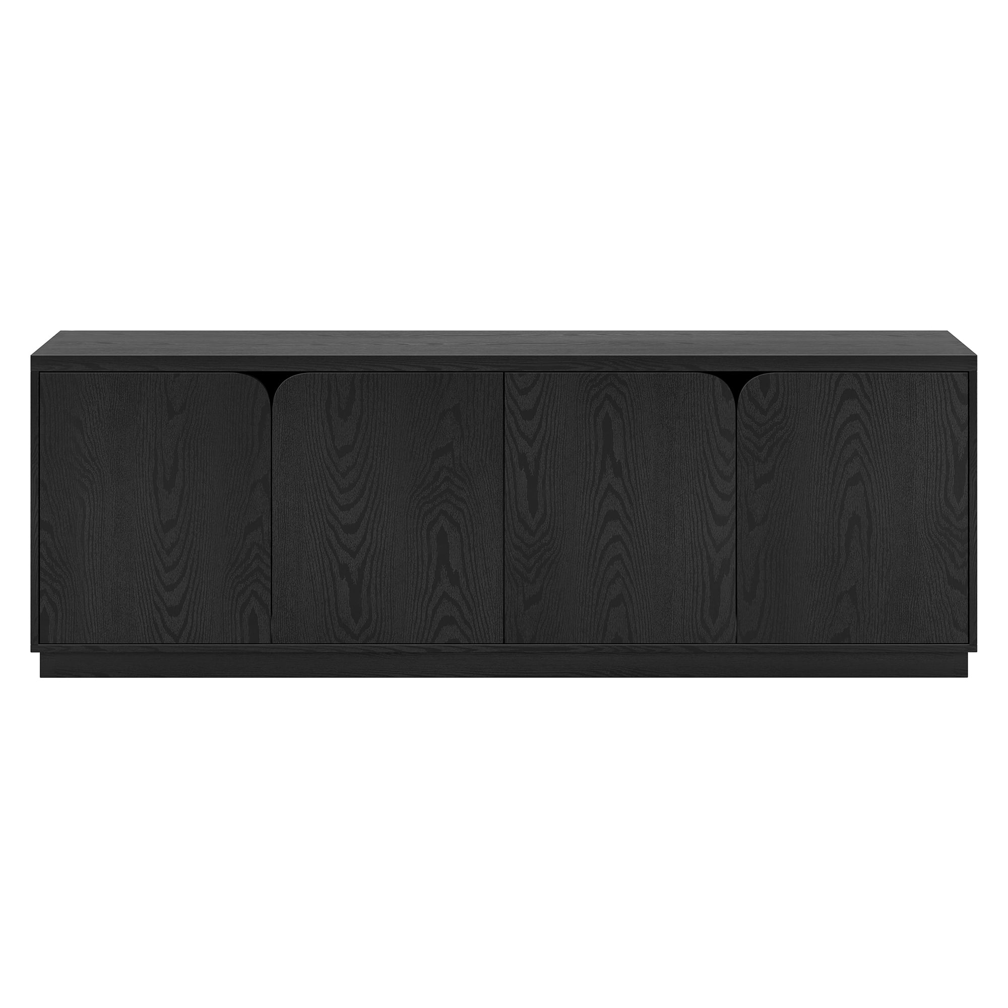 Fitzroy Rectangular TV Stand for TV's up to 78" in Black Grain