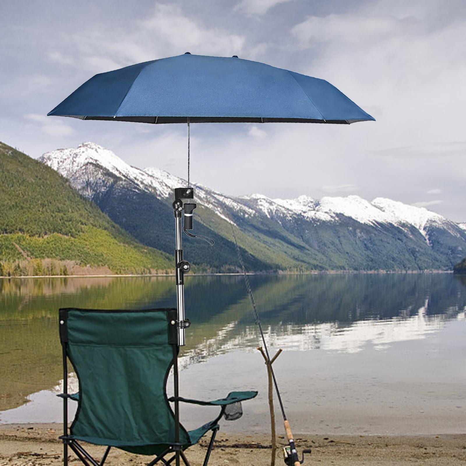Chair Umbrella with Clamp, Universal Adjustable Beach Chair Umbrella